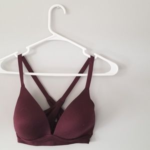 Burgandy Aerie Bra